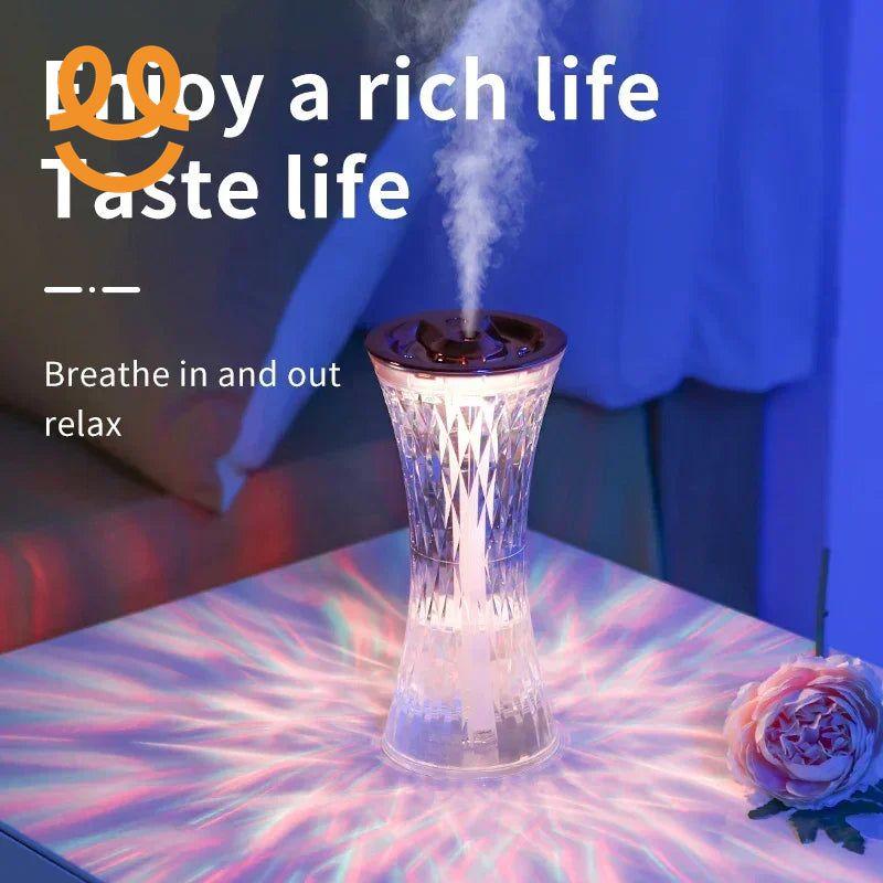 "Hot Replica Glass Design Touch Ambient Light Air Humidifier Night Light